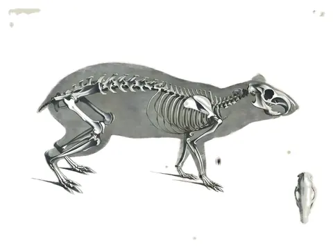 Lámina de Die vergleichende Osteologie, Edouard Joseph d’Alton, 1821-1838