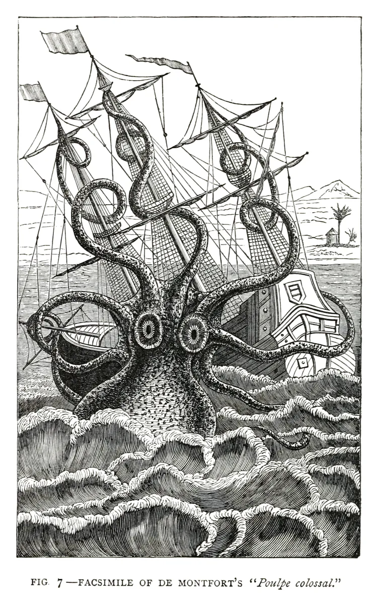 El pulpo colosal de Denys de Montfort, Henry Lee, 1883
