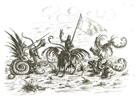 Lámina de Neuw Grotteßken Buch, Christoph Jamnitzer, 1610
